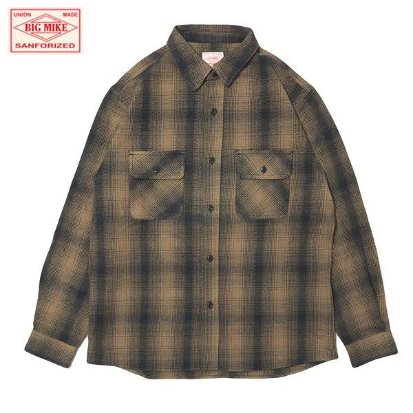 BIG MIKE/ビッグマイク Heavy Flannel LS Shirt/フランネルワークシャツ...