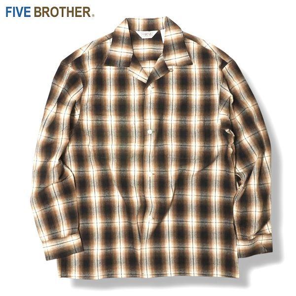 FIVE BROTHER/ファイブブラザー CHECK ONE-UP SHIRT/チェックワンナップ...