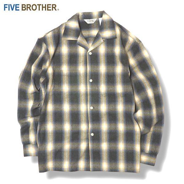 FIVE BROTHER/ファイブブラザー CHECK ONE-UP SHIRT/チェックワンナップ...