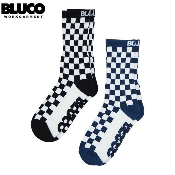 BLUCO/ブルコ 2-PACK SOX -Checker-/ソックス 153-55-002・2足セ...