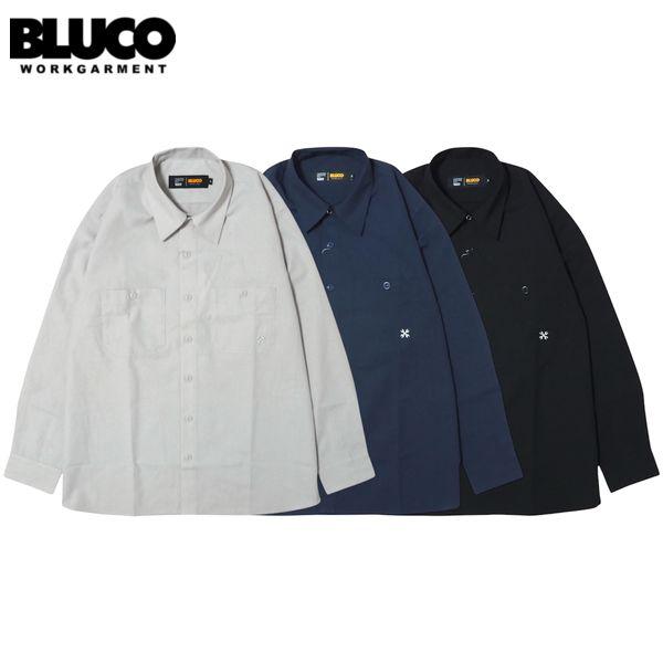 BLUCO/ブルコ STANDARD WORK SHIRT LS -SOLID-/スタンダードワーク...