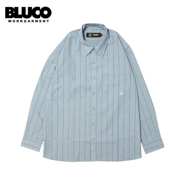 BLUCO/ブルコ STANDARD WORK SHIRT LS -STRIPE-/スタンダードワー...