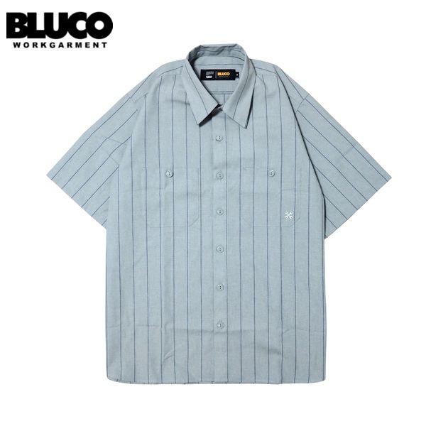 BLUCO/ブルコ STANDARD WORK SHIRT SS -STRIPE-/スタンダードワー...