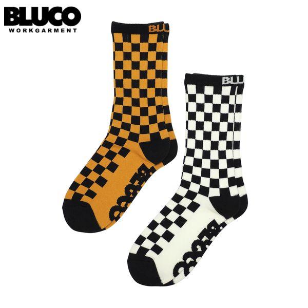 BLUCO/ブルコ 2-PACK SOX -CHECKER-/ソックス 163-55-002・2足セ...