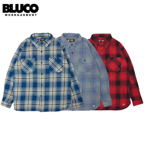 BLUCO/ブルコ HEAVY FLANNEL CHECK SHIRT-BUFFALO-/バッファロ...