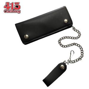 415 CLOTHING / チェーンレザーウォレット・6\" LONG 415 CLOTHING/415クロージング】「Classic Chain Wallet”6 inch