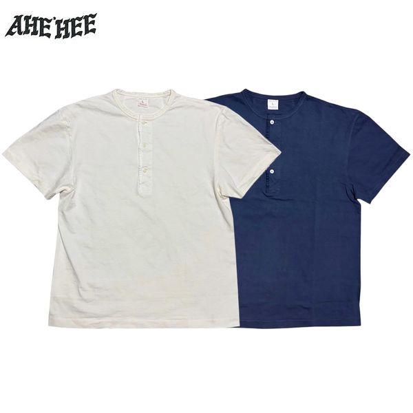 AHE'HEE・HENRY NECK T-SHIRTS ヘンリーネックTシャツ AHHT4・2col...