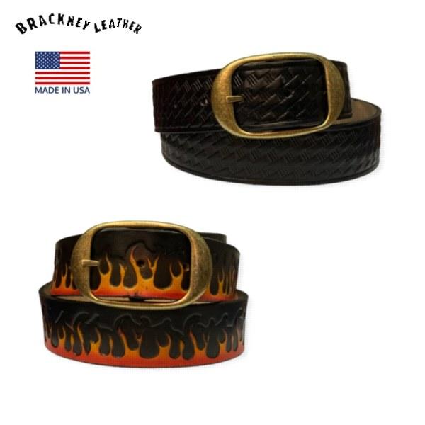 BRACKNEY LEATHER WORKS / STAMPPING BELT 本革型押しベルト・2...