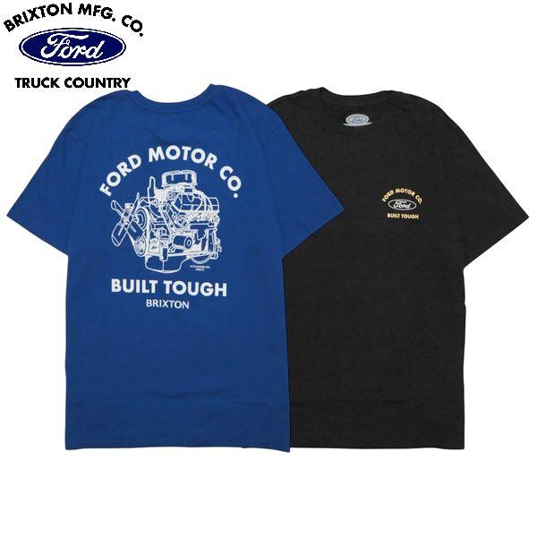 BRIXTON×FORD・FORD BUILT TOUGH SS STT/Tシャツ 17361・2c...