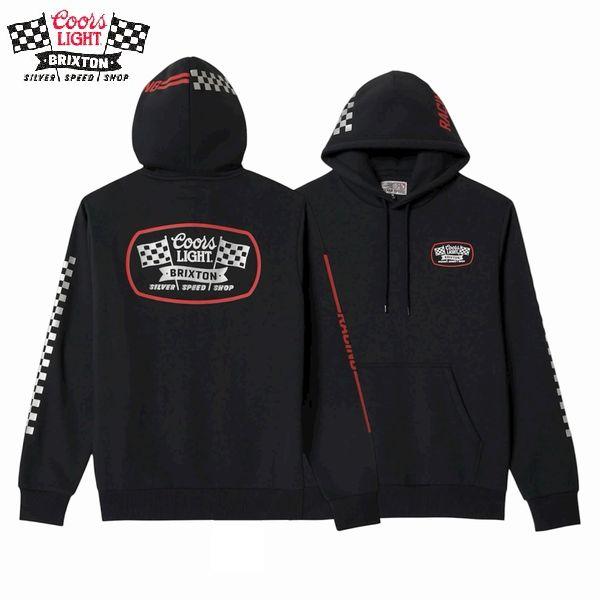 BRIXTON×COORS・COORS LIGHT PIT SHOP HOODIE/プルオーバーフー...