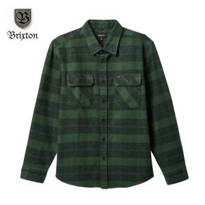 BRIXTON/ブリクストン BOWERY HEAVY WEIGHT LS FLANNEL/フランネルシャツ・FOREST GREEN｜freeway