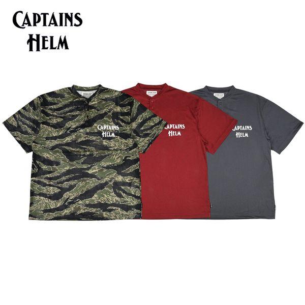 CAPTAINS HELM/キャプテンズヘルム #HENLEY NECK MESH TEE/ヘンリー...