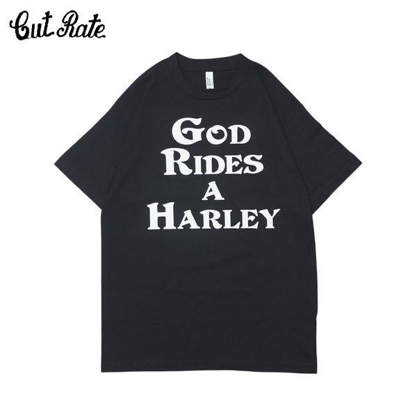THE CUT-RATE / GOD RIDES TEE Tシャツ・BLACK