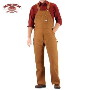 ROUND HOUSE/ラウンドハウス #83 Made in USA Heavy Duty Brown Duck Bib Overalls/オーバーオール｜freeway