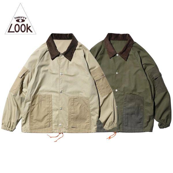 THRIFTY LOOK / US MADE UPCYCLE COACHERS JACKET リメイ...