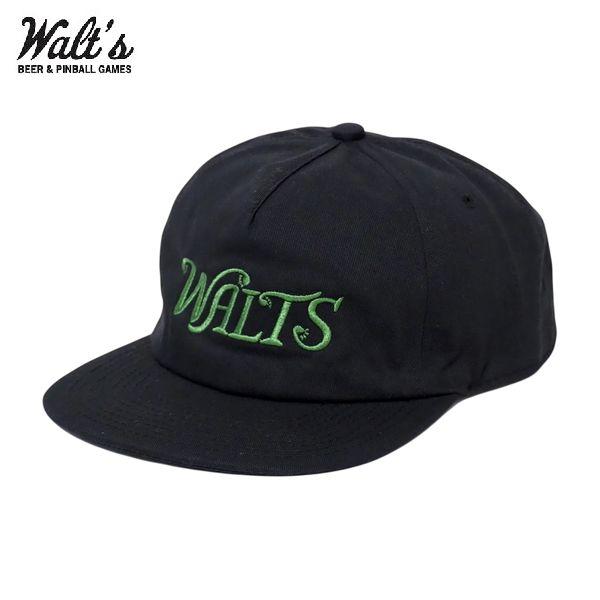 WALT'S BAR/ワルツ・バー WALTS LOGO TWILL CAP【BLACK】