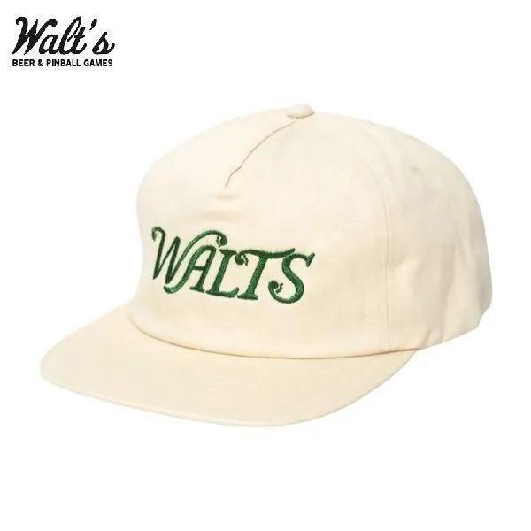 WALT'S BAR/ワルツ・バー WALTS LOGO TWILL CAP【WHITE】