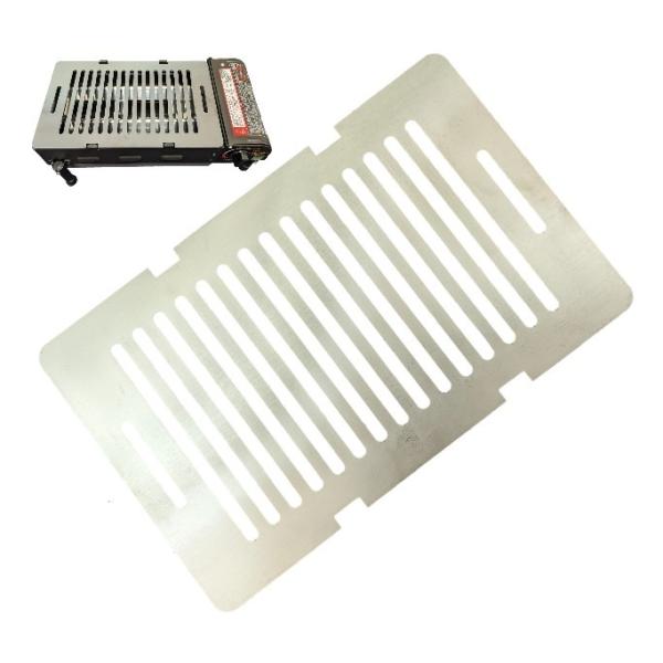 ジュージューボーイ1 対応 鉄板 極厚鉄板 網 BBQ バーベキュー 長穴 ニチネン (コンロは商品...