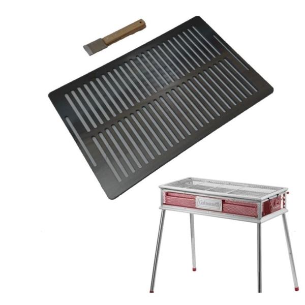 極厚鉄板 全穴 コールマン 定番サイズ 対応 鉄板 (コンロは商品に含まれんせん) (20)