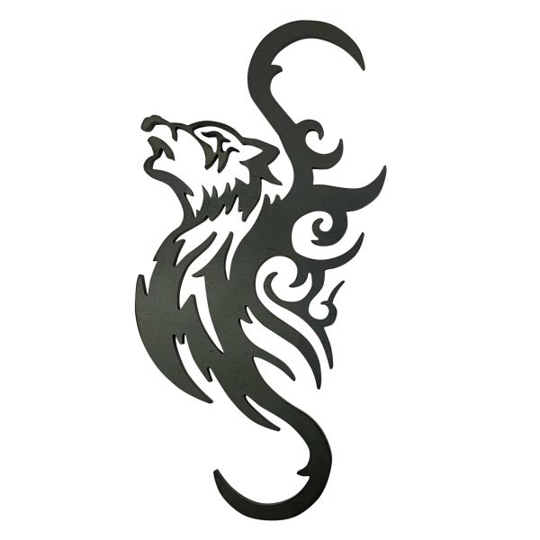 (317) Ｓ字フック ウルフ 狼 トライバル タイプ ランタンフック ランタンハンガー 焚火 ハン...