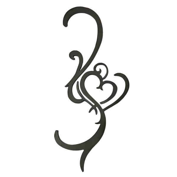 (318) Ｓ字フック ハート トライバル タイプ ランタンフック ランタンハンガー 焚火 ハンガー...