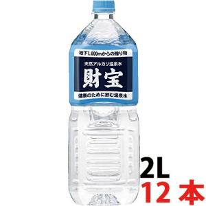 水 ミネラルウォーター 財宝温泉 ２L×１２本 送料無料 天然水　鹿児島