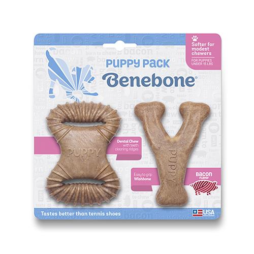 ベネボーン パピー 2パック ベーコン ウィッシュボーン＆デンタルチュー アメリカ合衆国