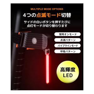 LED テールライト 自転車ライト 簡単取り付...の詳細画像4