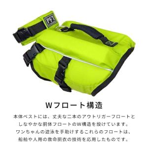 犬 フローティングベスト ライフジャケット レ...の詳細画像2