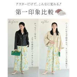 SからL対応 フェミニン服に合わせる フリル袖...の詳細画像2