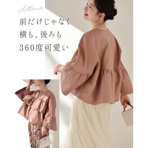 SからL対応 フェミニン服に合わせる フリル袖...の詳細画像4