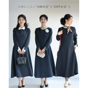 大人の知性感じる 好印象ワンピース2点セットの詳細画像2