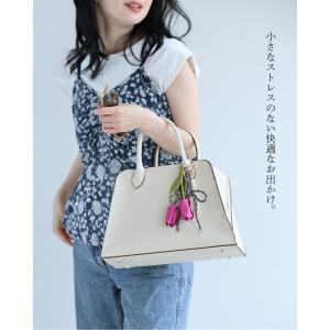 フルオープン設計 ガバッと開く トートバッグの詳細画像2