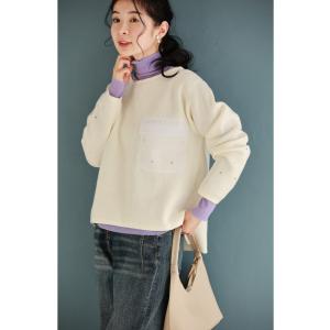 SからL対応 袖に輝くビジューとシアーポケット...の詳細画像5
