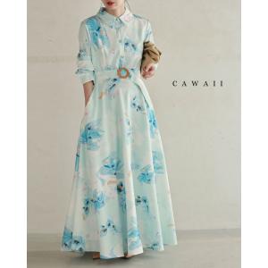 SからM対応 ひらひら揺らめくような淡花ロングワ...の商品画像
