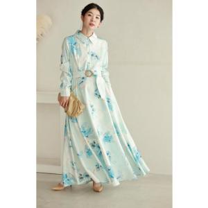 SからM対応 ひらひら揺らめくような淡花ロング...の詳細画像2