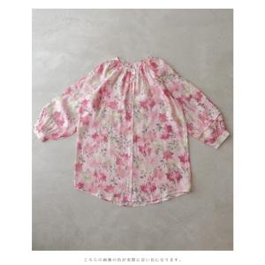 Sから3L対応 愛らしいピンクの花が微笑むエア...の詳細画像3