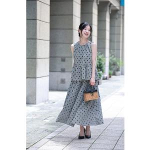 SからM対応 大人可愛いチェックとドットのマリ...の詳細画像2