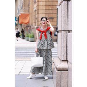SからM対応 大人可愛いチェックとドットのマリ...の詳細画像5