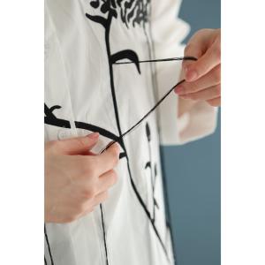 Sから3L対応 垂らしこみアートデザインの影絵...の詳細画像3