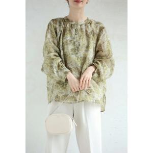 Sから3L対応 くったり柔らかな花刺繍浮かぶリ...の詳細画像3