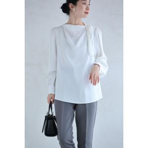 SからL対応 肩に咲く花コサージュのドレープブ...の詳細画像2