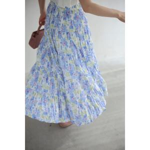Sから3L対応 優しく染まる淡い花のワッシャー...の詳細画像3