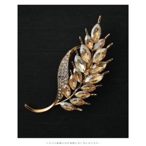 黄金色に実る稲穂のピンブローチの詳細画像3