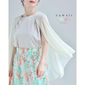 SからL対応 風に舞うドッキングケープブラウストップス