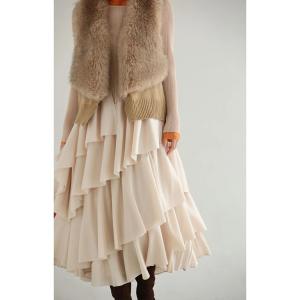 Sから3L対応 重なるフレア揺らめくミディアム...の詳細画像5