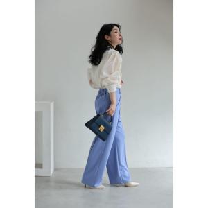 SからL対応 煌めくレース浮き立つシアー袖ブラ...の詳細画像4