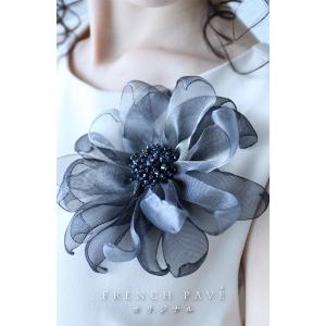 cawaii french pave 穴を開けず楽しめる ビーズ煌めくリッチな花ブローチ2月9日22時販売新作