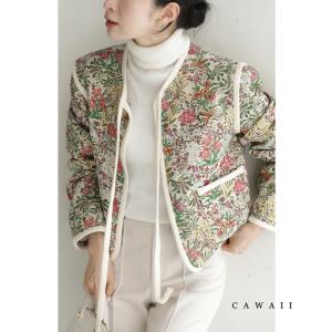 Sから2L対応 肩パッド入り 美しい花風景広がる...の商品画像