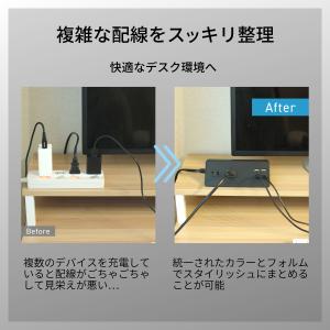 USB充電付 卓上 電源タップ コンセント×2...の詳細画像3